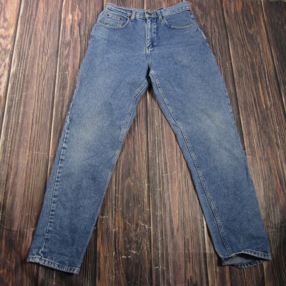 Jessi Lee Jeans Womens 8 29x29 Blue Medium Wash Tapered Regular Fit Denim